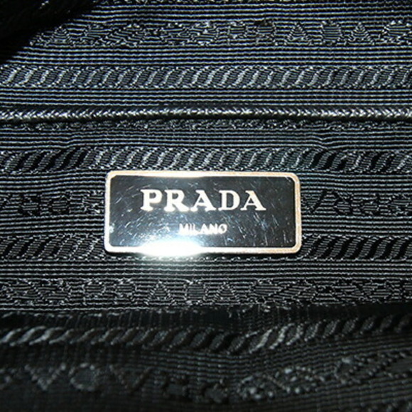 PRADA Black Leather Shoulder Bag - Picture 4 of 9